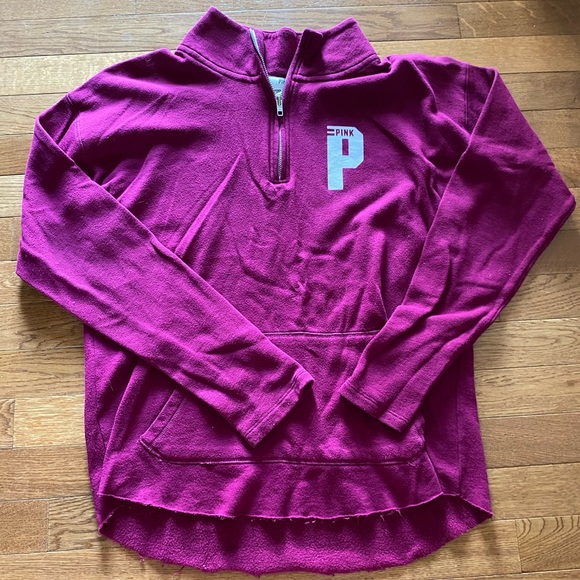 Victoria’s Secret PINK quarter zip hoodie - Picture 1 of 4